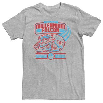 Big & Tall Star Wars Millennium Falcon Freight Delivery Poster Tee
