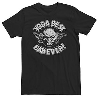Big & Tall Star Wars Father's Day "Yoda Best Dad Ever" Tee