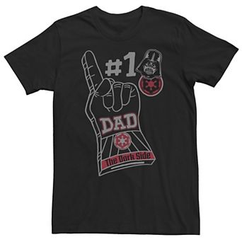 Big & Tall Star Wars Darth Vader #1 Dad Foam Finger Tee