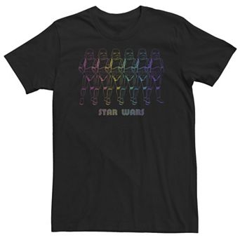 Big & Tall Star Wars Pride Rainbow Stormtroopers Tee