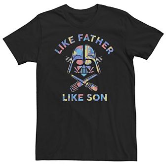 Big & Tall Star Wars Darth Vader "Like Father Like Son" Paint Splatter Tee
