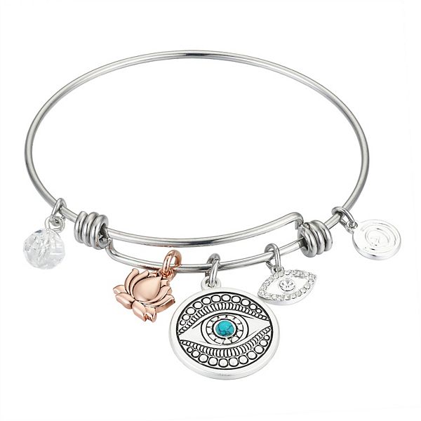 Alma My Love  silver blue evil eye bracelet