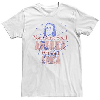 Big & Tall Stranger Things Erica You Can't Spell America Without Erica Tee