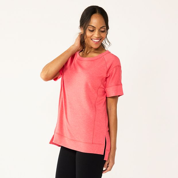 sonoma - SONOMAトップス Sonoma Women's XS Tshirt Blue Floral V-neck Retail $13 (blk