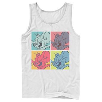 Mens Tom And Jerry Pop Art Box Up Tank Top