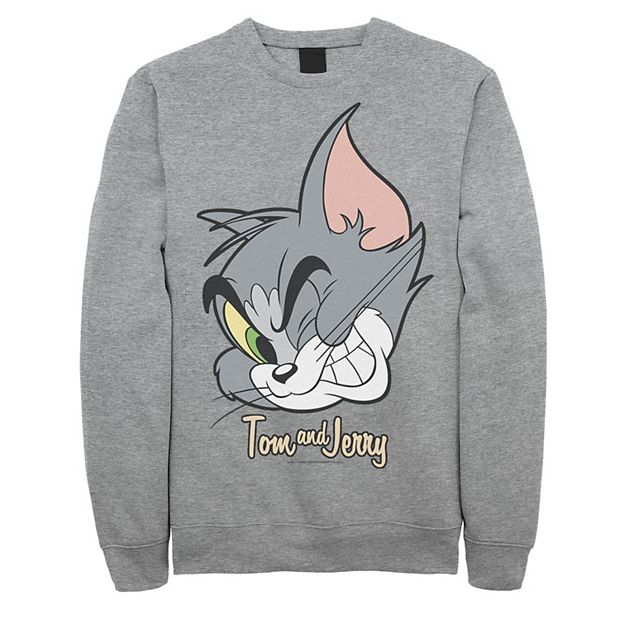 Mens Tom And Jerry Tom Cat Big Face Sweatshirt