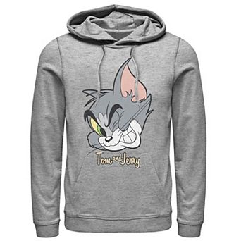 Mens Tom And Jerry Tom Cat Big Face Hoodie