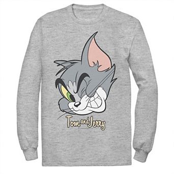 Mens Tom And Jerry Tom Cat Big Face Tee
