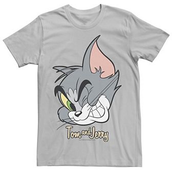 Mens Tom And Jerry Tom Cat Big Face Tee