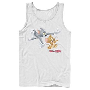 Mens Tom And Jerry Classic Style Chase Portrait Tank Top