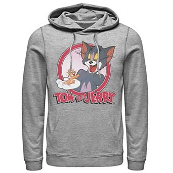 Mens Tom And Jerry Retro Style Portrait Hoodie