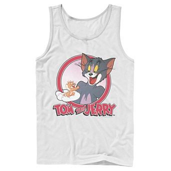 Mens Tom And Jerry Retro Style Portrait Tank Top