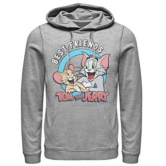 Mens Tom And Jerry Best Friends Portrait Hoodie