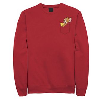 Mens Tom And Jerry Faux Pocket Jerry Sweatshirt