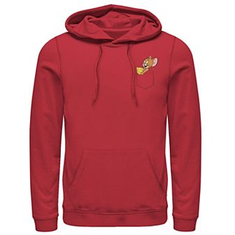 Mens Tom And Jerry Faux Pocket Jerry Hoodie