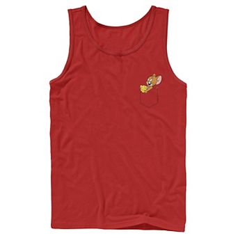 Mens Tom And Jerry Faux Pocket Jerry Tank Top