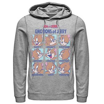 Mens Tom And Jerry Emotions Of Jerry Box Up Hoodie