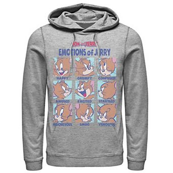 Mens Tom And Jerry Emotions Of Jerry Box Up Hoodie