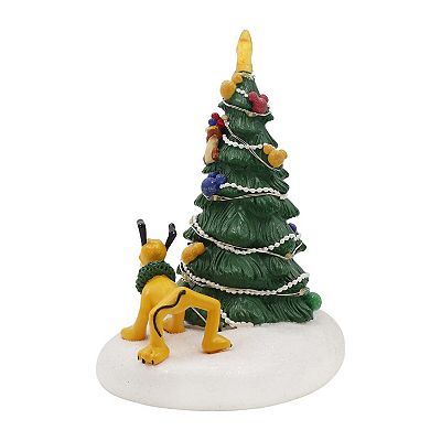 Disney's Pluto, Chip & Dale LED Christmas Tree Village Accessory