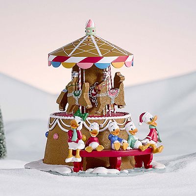 Disney's Donald Duck & Daisy Gingerbread Carousel Village