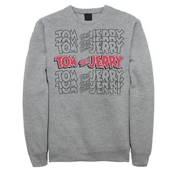 Mens Tom And Jerry Logo Stack Sweatshirt