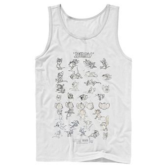 Mens Tom And Jerry Character Art Tank Top