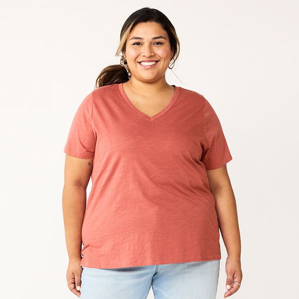 Plus Size Sonoma Goods For Life® Everyday VNeck Tee
