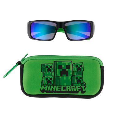 Boys Minecraft Sunglasses & Case Set