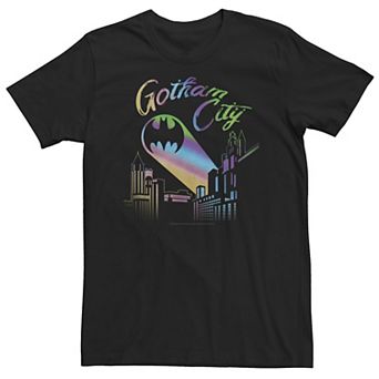 Big & Tall DC Comics Pride Batman Gotham City Rainbow Tee