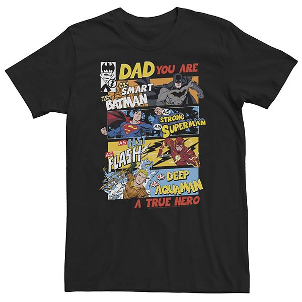 Big & Tall DC Comics Justice League Dad Tee