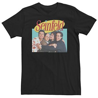 Big & Tall Seinfeld Group Cast Logo Poster Tee
