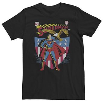 Big & Tall DC Comics Superman Stars & Stripes Poster Tee