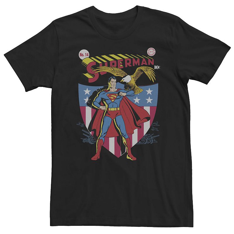 Big & Tall DC Comics Superman Stars & Stripes Poster Tee, Mens, Size: Larg