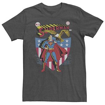 Big & Tall DC Comics Superman Stars & Stripes Poster Tee