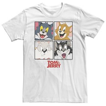 Big & Tall Tom & Jerry Character Box Up Tee