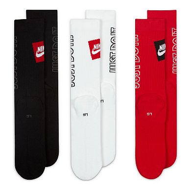 Boys Nike 3-Pack Everyday Essential Crew Socks