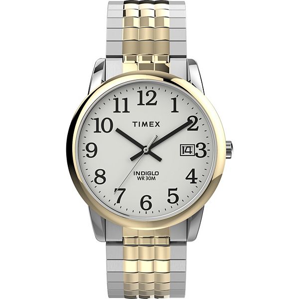 Timex® Men's Easy Reader® Perfect Fit Two-Tone Expansion Band Watch -  TW2V05600JT