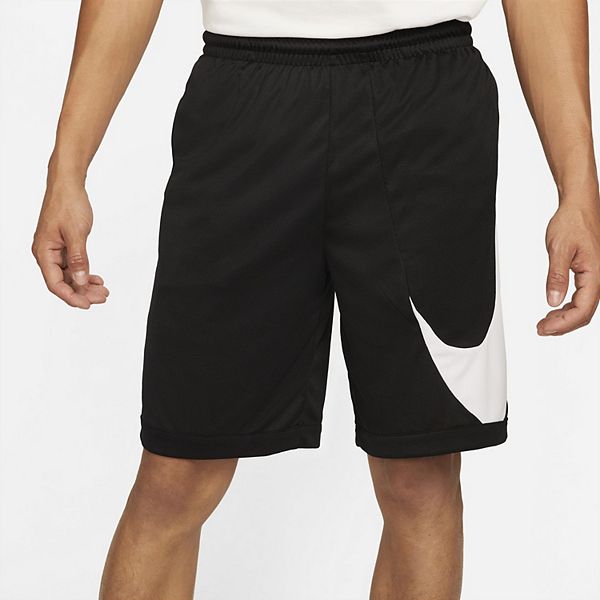Nike Men's Dri-FIT Throwback Futura Basketball Shorts Black/White | vlr ...