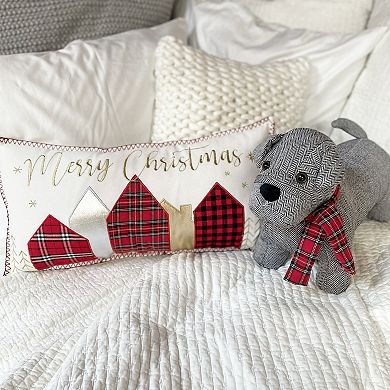 Levtex Home Buffalo Peak Village "Merry Christmas" Decorative Pillow
