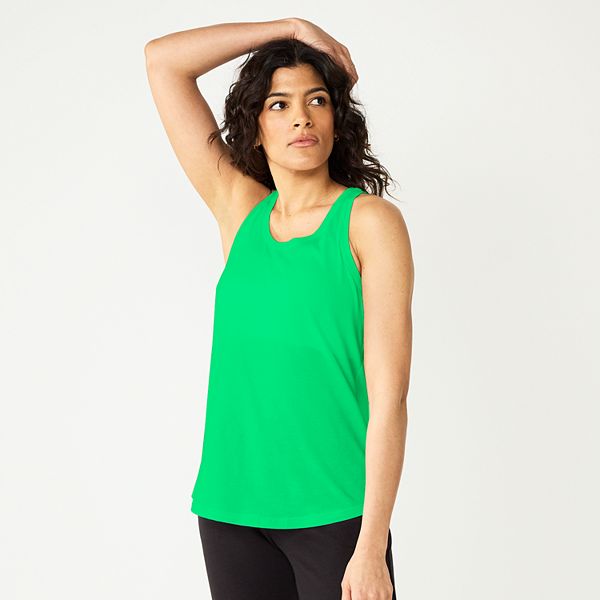 Women's Tek Gear&reg; Racerback Tank Top - Tangy Green (X LARGE)