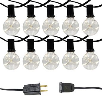 LumaBase Electric Globe String Lights with Fairy Lights