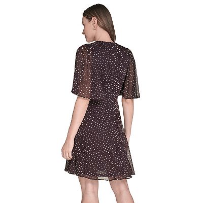 rose gold polka dot dress Spaghetti Straps Lace Appliques Pink Red Blue Yellow Mermaid Cute Home –  SposaBridal main image 1