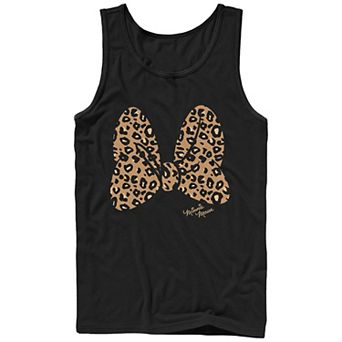 Disney's Minnie Mouse Men's Leopard Print Bow Tank Top