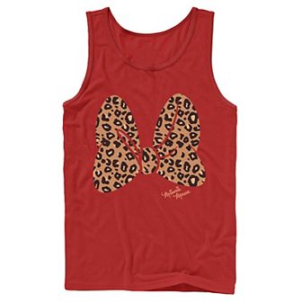 Disney's Minnie Mouse Men's Leopard Print Bow Tank Top