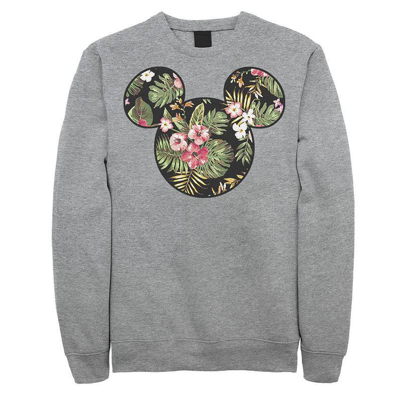 Mens Disney Mickey And Friends Mickey Mouse Tropical Fill Sweatshirt, Size