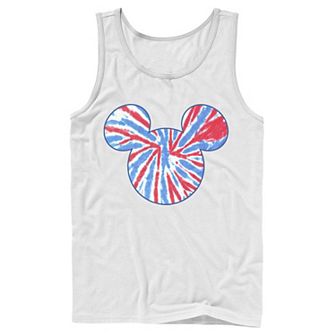 Men's Disney Mickey And Friends Mickey Americana Tie Dye Fill Tank Top