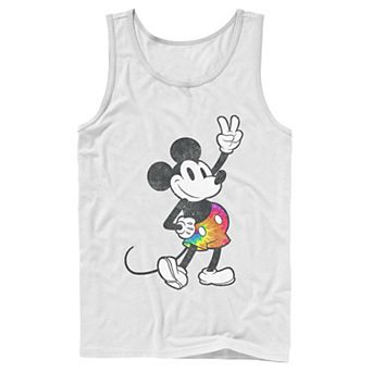 Disney's Mickey Mouse Men's Tie Dye Pants Portrait Tank Top