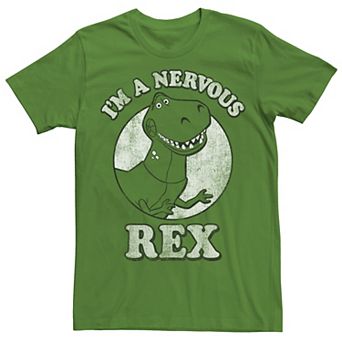 Disney / Pixar's Toy Story Men's I'm A Nervous Rex Dinosaur Tee