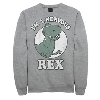 Disney / Pixar's Toy Story Men's I'm A Nervous Rex Dinosaur Sweatshirt