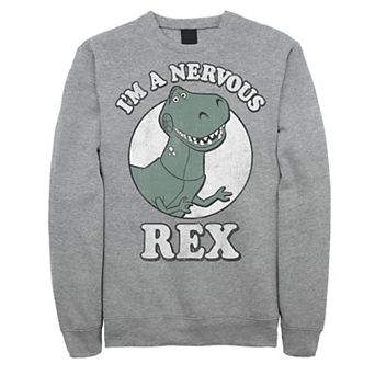 Disney / Pixar's Toy Story Men's I'm A Nervous Rex Dinosaur Sweatshirt